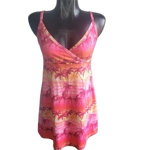 O'Neill Tropical Pink And Orange Dress M
